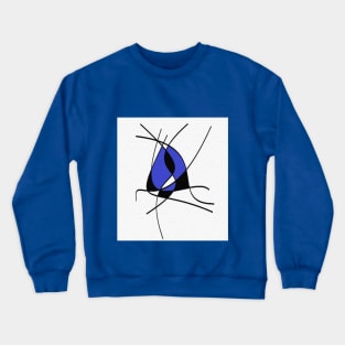 Geometric blue black Crewneck Sweatshirt